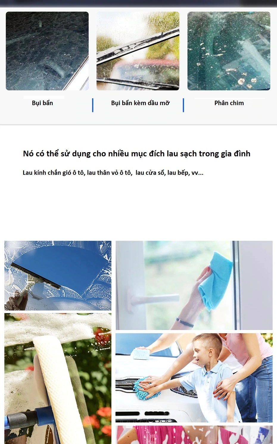 Hộp 12 viên sủi bọt lau chùi chuyên dụng kính chắn gió xe hơi (hiệu Baseus)